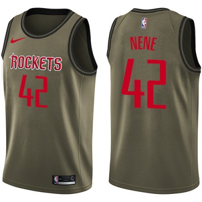 Nike Houston Rockets #42 Nene Green Salute to Service Youth NBA Swingman Jersey